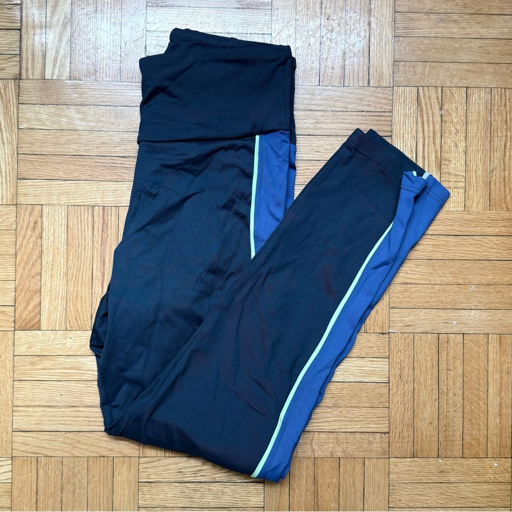blue leggings